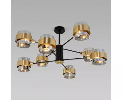Потолочная люстра в стиле лофт 70127/8 черный/дымчатый