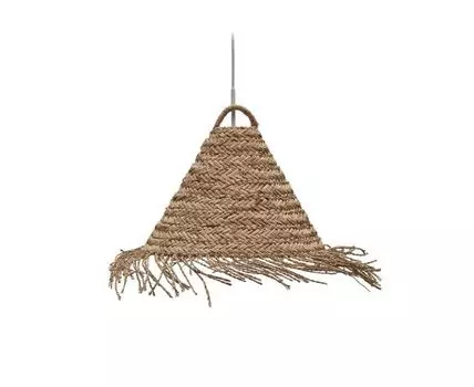 Абажур Fonteta из натурального волокна с натуральной отделкой, 40 см