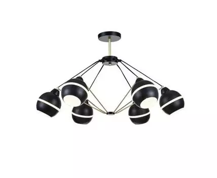 Потолочный светильник 1074 (черный, золотистый)