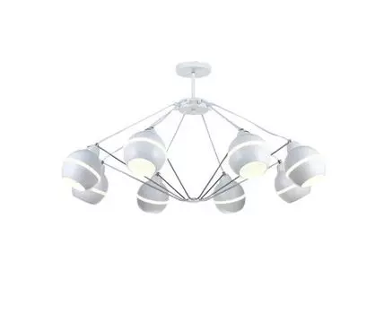 Потолочный светильник 1075 (белый, хром)