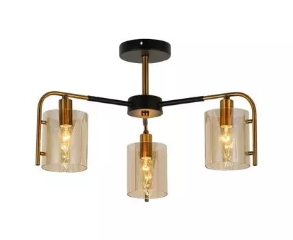 Потолочный светильник (черный, золотистый, 55)