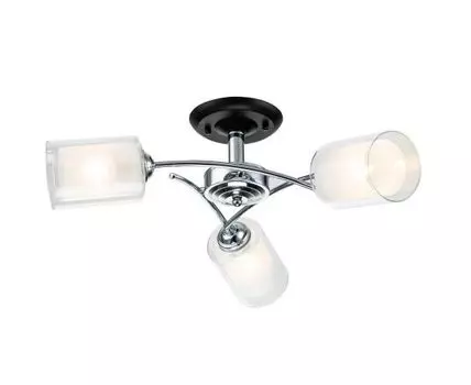 Потолочный светильник (хром, черный, 58)