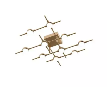 Потолочный светильник Molecular (золотистый, 60)