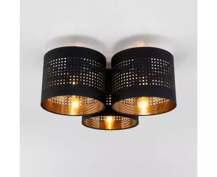 Потолочный светильник с тканевыми абажурами 851 Tago black