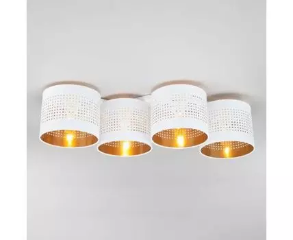 Потолочный светильник с тканевыми абажурами 854 Tago white