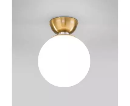 Потолочный светильник со стеклянным плафоном 30197/1 латунь