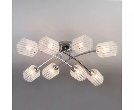 Потолочный светильник со стеклянными плафонами 30125/8 хром