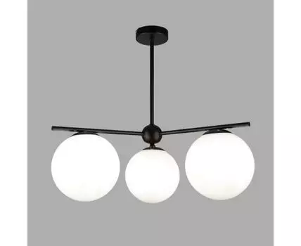 Потолочный светильник со стеклянными плафонами 60147/3 черный