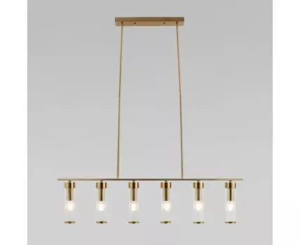 Потолочный светильник со стеклянными плафонами 60166 латунь