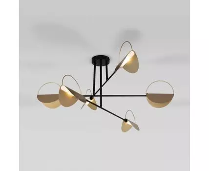Потолочный светильник в стиле лофт 70148/6 черный/золото