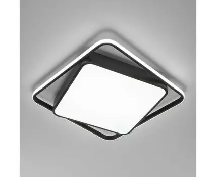 Потолочный светодиодный светильник с регулировкой яркости и цветовой температуры 90252/1 черный