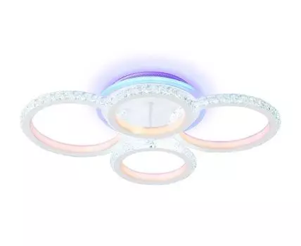 Потолочный светодиодный светильник с RGB подсветкой и пультом Original (прозрачный, 37)