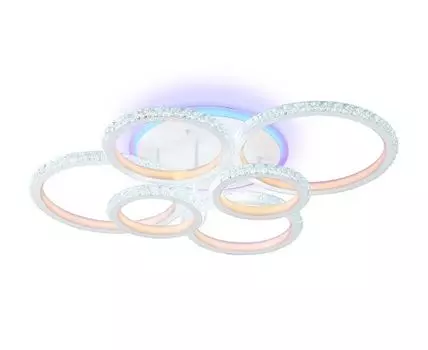 Потолочный светодиодный светильник с RGB подсветкой и пультом Original (прозрачный, 54)