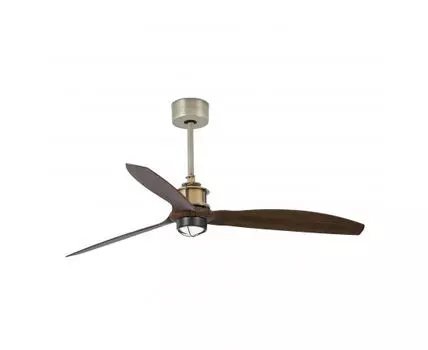 Потолочный вентилятор с освещением Deco Fan LED золотой/деревянный