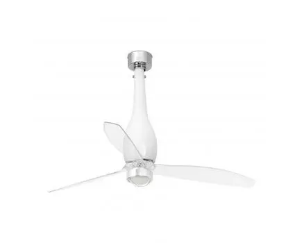 Потолочный вентилятор Eterfan белый/прозрачный 128 см
