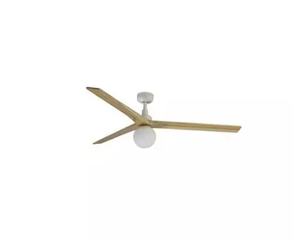 Потолочный вентилятор KLIM L Ш1500mm белый 3 PALAS светлый дуб 1xE27