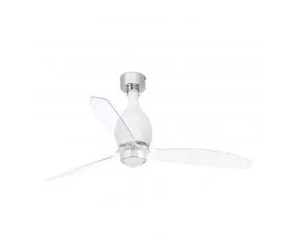 Потолочный вентилятор Mini Eterfan LED мат. белый/прозрачный 128 см