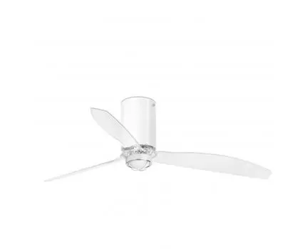Потолочный вентилятор Mini Tube Fan белый/прозрачный 128 см