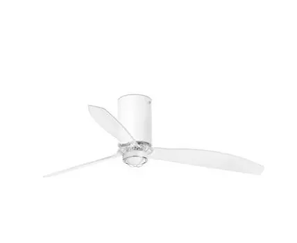 Потолочный вентилятор Mini Tube Fan LED мат. белый/ прозрачный