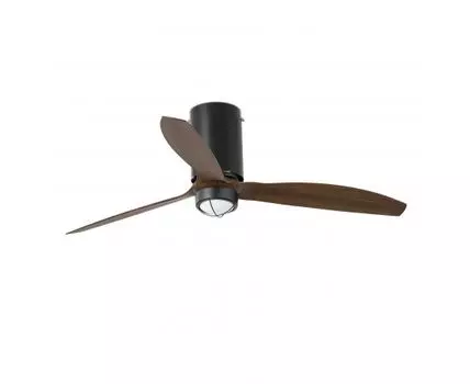 Потолочный вентилятор Mini Tube Fan мат. белый/деревянный