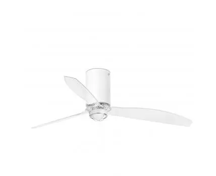 Потолочный вентилятор Mini Tube Fan мат. белый/прозрачный 128 см