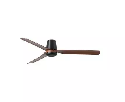 Потолочный вентилятор PUNT TUB M Ш1300MM черный 3 PALAS темное дерево