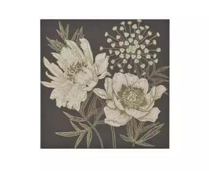 Ппринт на подрамнике (черный, золотистый, 80)