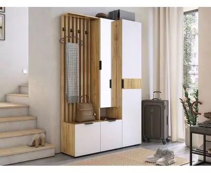 Прихожая Адам (183, 35, Закрытые, Белый, 120)