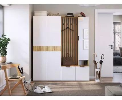 Прихожая Адам (183, 35, Закрытые, Белый, 160)