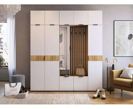 Прихожая Адам (223, 35, Закрытые, Белый, 200)