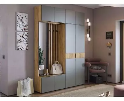 Прихожая Адам (223, 35, Закрытые, Серый, 160)