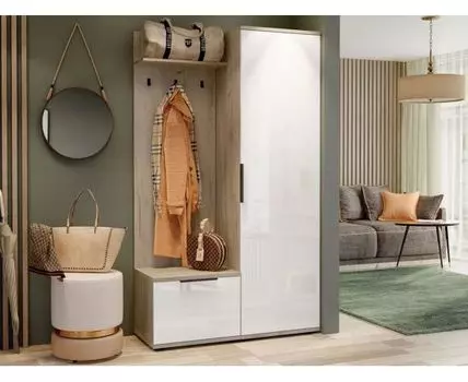 Прихожая Альянс (204,2, 43,3, Закрытые, Светлое дерево, 118)