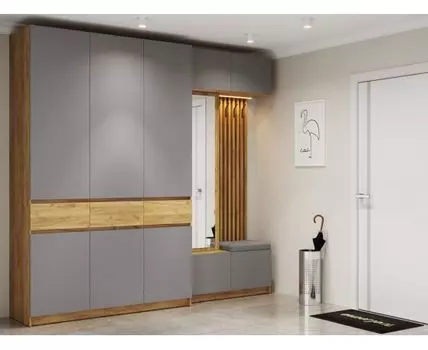 Прихожая Бостон (236, 51, Закрытые, Серый, 250)