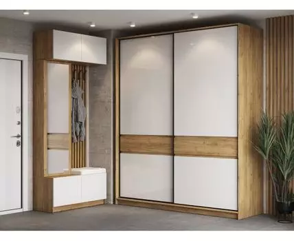 Прихожая Бостон (236, 63,4, Закрытые, Белый, 300,2)