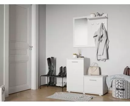 Прихожая Фан (34, Закрытые, Белый, 80)