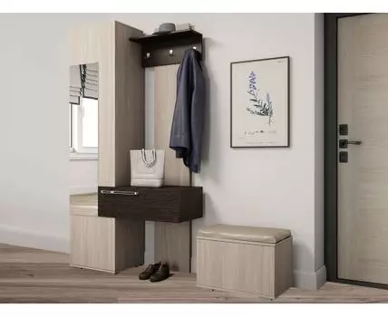 Прихожая Герда (Закрытые, Светлое дерево)