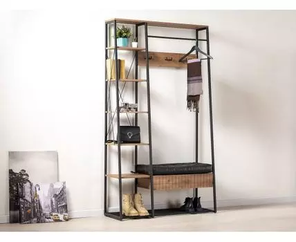 Прихожая Гранд (203, 39, Открытые, Коричневое дерево, 116)