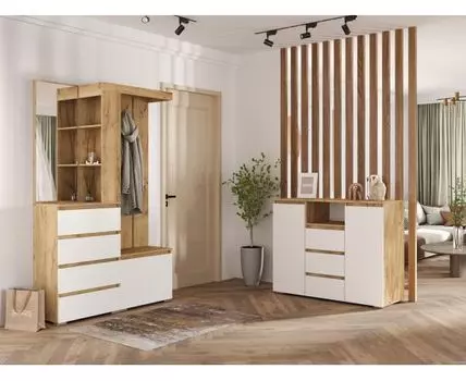 Прихожая Хелен (Закрытые, Белый)