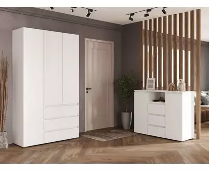 Прихожая Хелен (Закрытые, Белый)