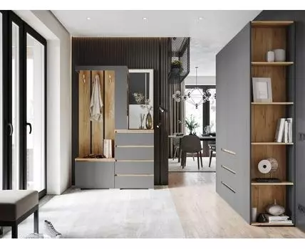 Прихожая Хелен (Закрытые, Серый)