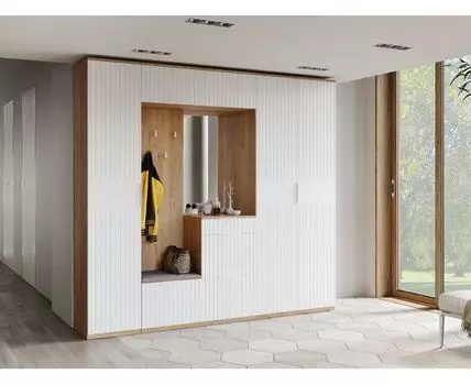 Прихожая Хилтон (226, 42,8, Закрытые, Белый, 245,2)