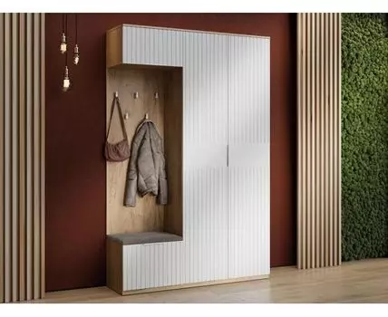 Прихожая Хилтон (226, 42,8, Закрытые, Белый, 145)