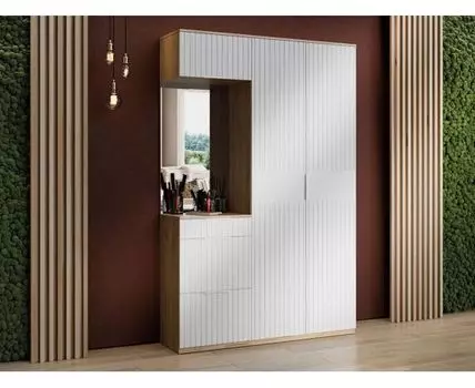 Прихожая Хилтон (226, 42,8, Закрытые, Белый, 145)