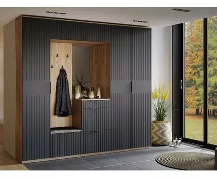 Прихожая Хилтон (226, 42,8, Закрытые, Серый, 245,2)