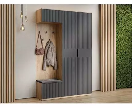 Прихожая Хилтон (226, 42,8, Закрытые, Серый, 145)