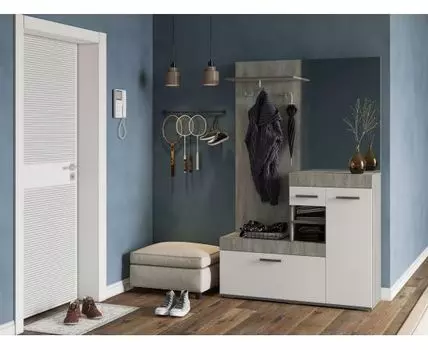 Прихожая Инстайл (196.2, 35, Закрытые, Белый, 126)