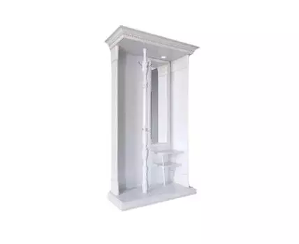 Прихожая из массива 1 цвет Белая эмаль (Белый, 55)