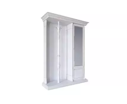 Прихожая из массива 2 цвет Белая эмаль (Белый, 156)