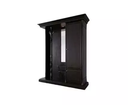 Прихожая из массива 3 цвет Антик (Черный, 188)