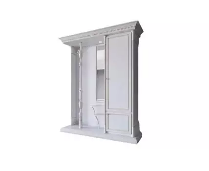 Прихожая из массива 3 цвет Белая эмаль (Белый, 188)